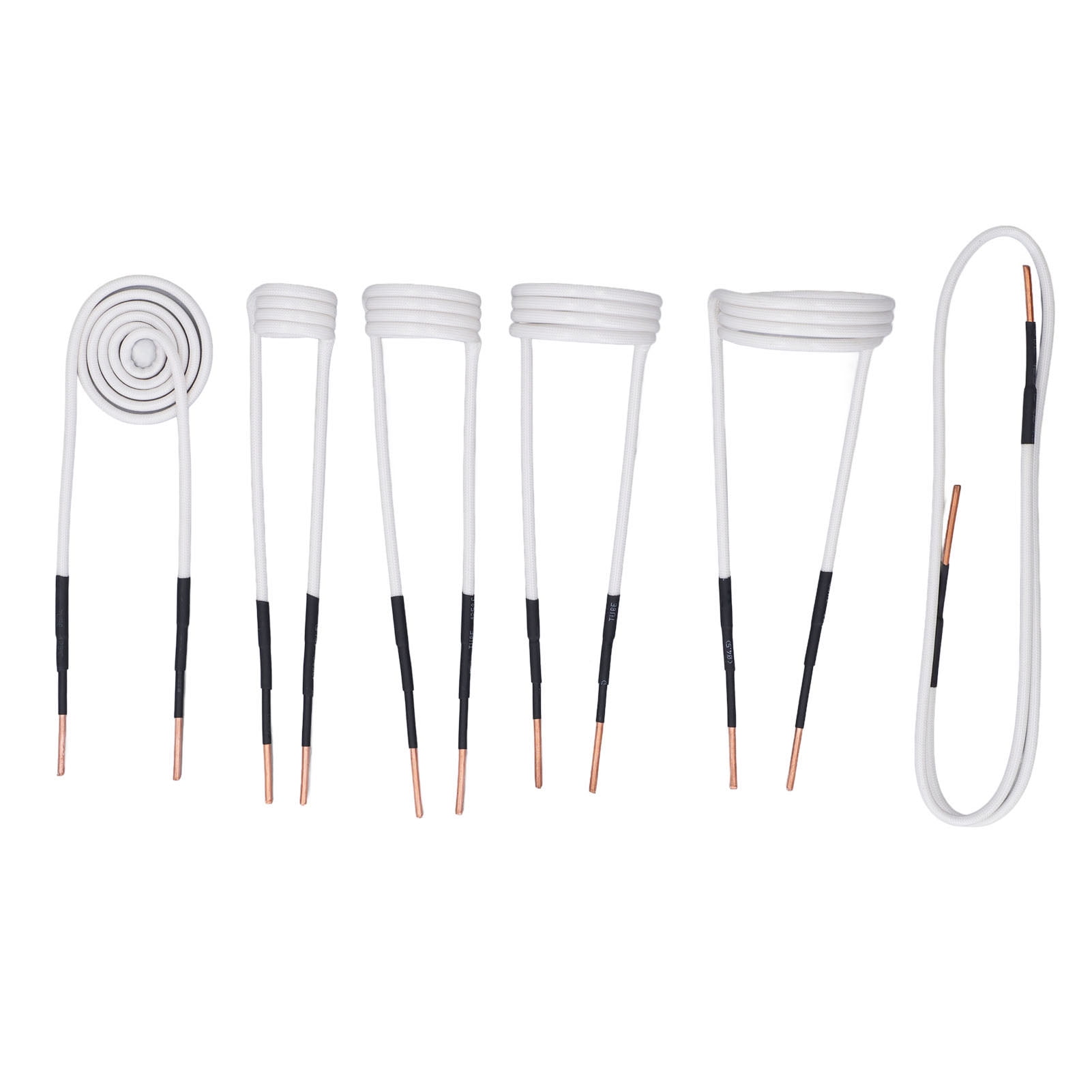 6 Pcs Induction Heater Coil Kit 2.5mm Brass Core 20 30 40 50mm Free