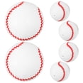 thumbnail image 1 of 6 Pcs Inflatable Baseball Baseball Birthday Party Beach Toys Beach Ball Swimming Pool Toys White, 1 of 6