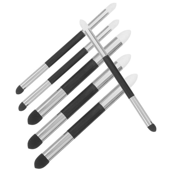 6 Pcs Ink Blending Brushes Blenders Sponge Pen 14.50X1.20X1.20CM Silver