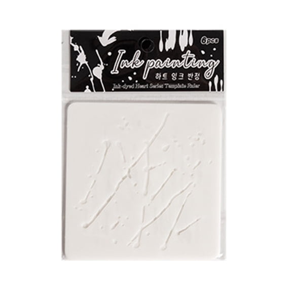 6 Pcs Ink Dots Stencils Heart Drawing Templates Art and Craft Stencils For Scrapbooking Handmade Cards And Art Projects