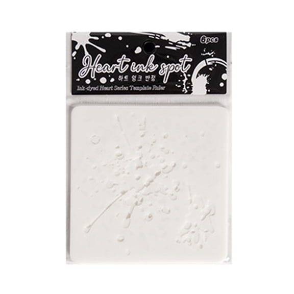 6 Pcs Ink Dots Stencils Heart Drawing Templates Art and Craft Stencils For Scrapbooking Handmade Cards And Art Projects
