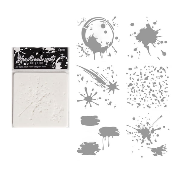 6 Pcs Inks Dots Stencils Art and Craft Stencils For Kids And Adults Crafting Educational Activities Home Decoration