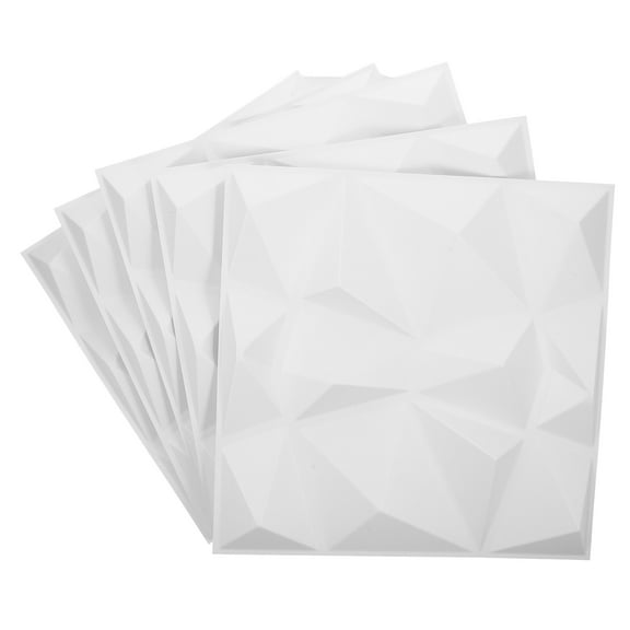 GOOHOCHY White PVC Panels with Realistic Effect for Home Accent Walls Easy Installation