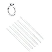 ROMANSA 6 Pcs Invisible Ring Size Adjuster TPU Ring Guard Clear Ring Size Reducer for Loose Rings(Thin)