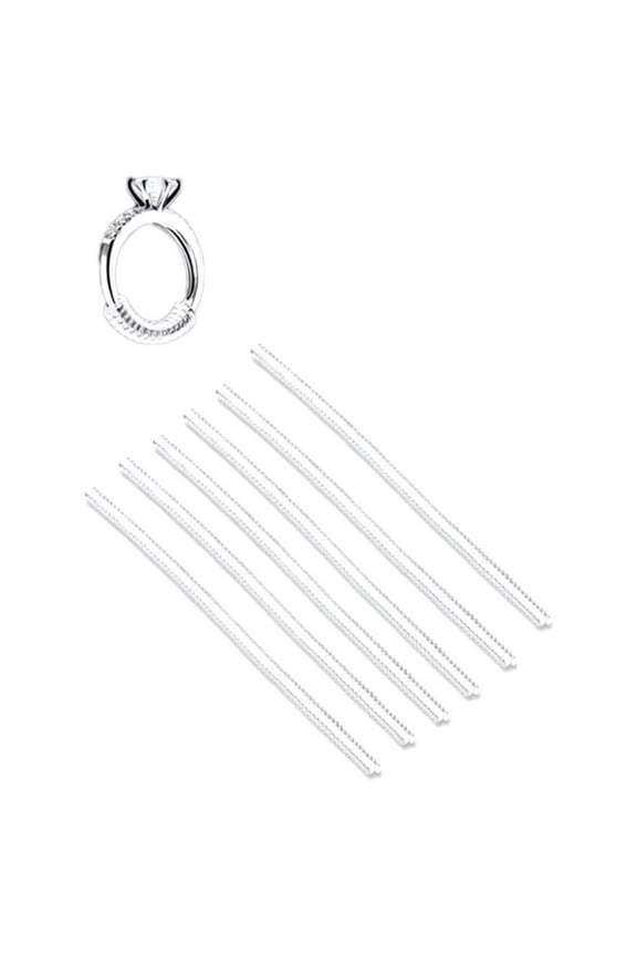 6 Pcs Invisible Ring Size Adjuster TPU Ring Guard Clear Ring Size Reducer for Loose Rings(Thin)