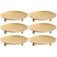 thumbnail image 1 of 6 Pcs  Iron Candle Plate Centerpiece Display Tray Creative Wedding Candlestick, 1 of 6