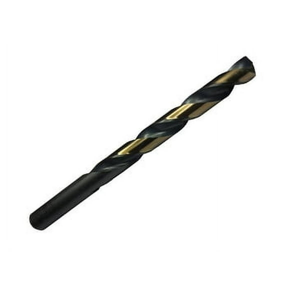 6 Pcs, "J" Hss Black & Gold Kfd Split Point Jobber Length Drill Bit, Killer Force Drill Bit, Kfdj, Flute Length: 2-7/8"; Overall Length: 4-1/8"