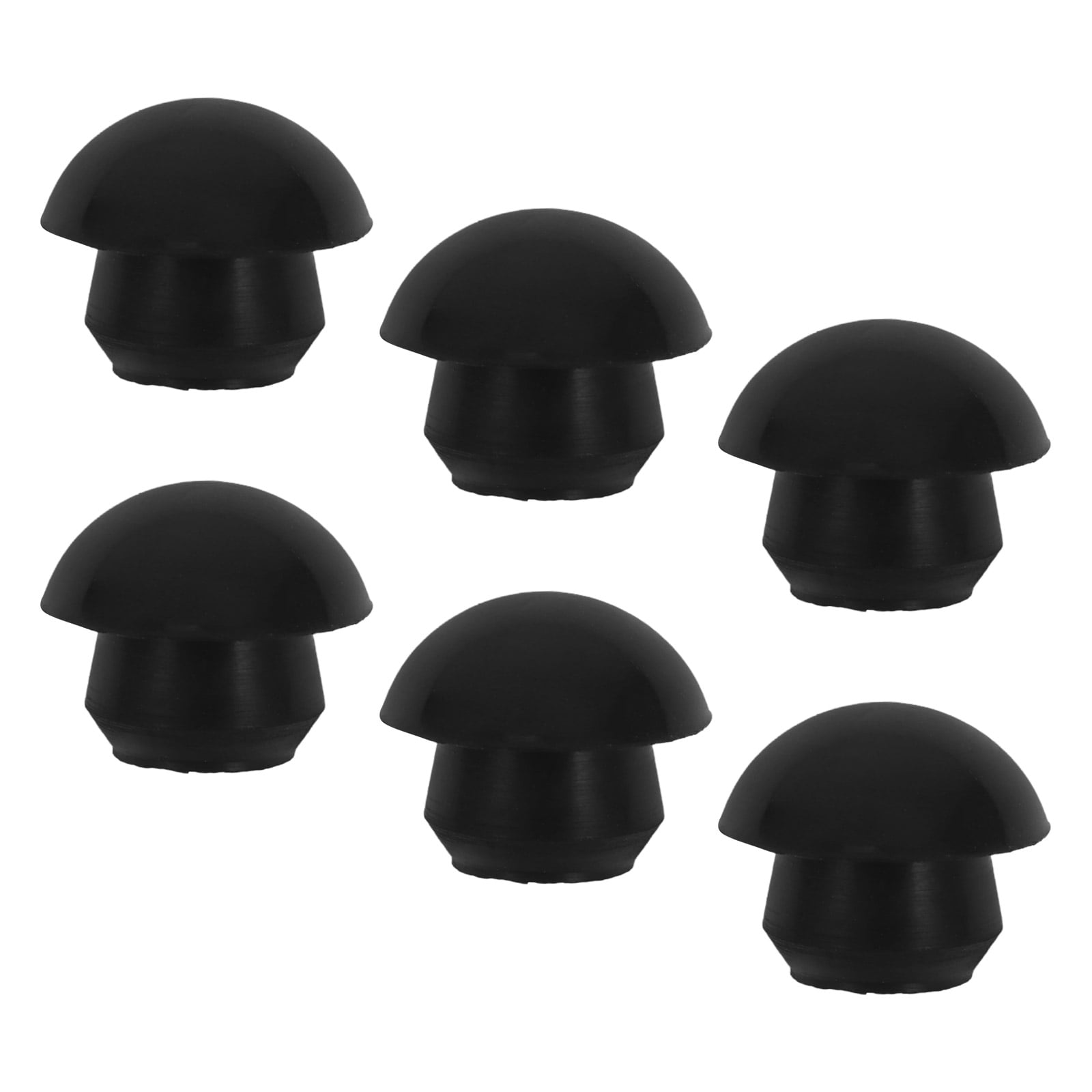 6 Pcs Jack Plug Hydraulic Floor Excavator Pole Gear Rod Knob Cover Black