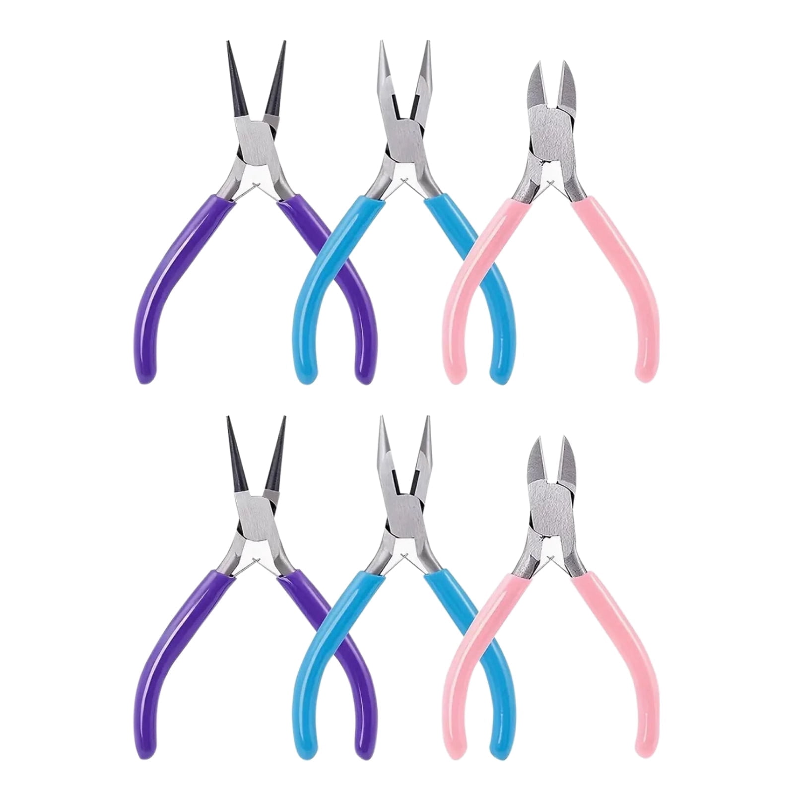 6 Pcs Jewelry Making Plier Tools with Needle/Chain/Round Nose Pliers and Wire Cutter for Jewelry Repair, Wire Wrapping, Crafts, Jewelry Making Supplies