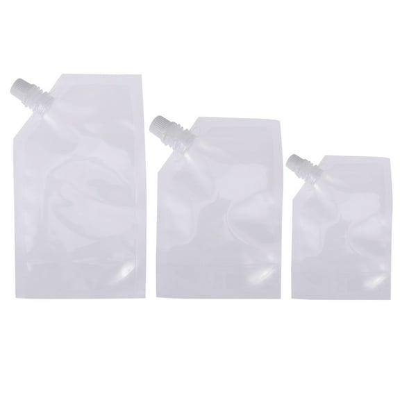 6 Pcs Juice Plastic Flask Wine Bag Reusable Drinks Flasks Drinking Bottles Concealable Pouch