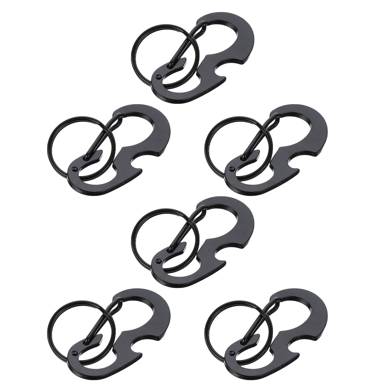 6 Pcs Key Rings Key Fob Bottle Openers Corkscrew Beer Opener Metal