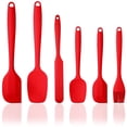 thumbnail image 1 of 6 Pcs Kitchen Silicone Utensils Set, Silicone Handle Heat Resistant Cooking Kitchenware, 1 of 9