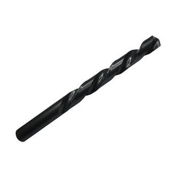 6 Pcs, "L" Hss Black Oxide Jobber Length Drill Bit, Qualtech, Dwdnl, Flute Length: 2-15/16"; Overall Length: 4-1/4"; Shank Type: Round; Number Of Flutes: 2 Cutting Direction: Right Hand