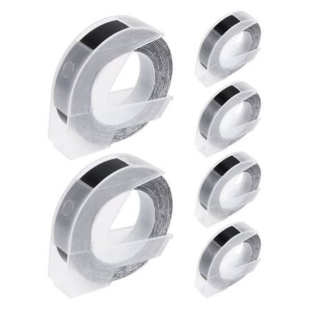 6 Pcs Label Tape Compatible with Embossing Label Tape for Label Maker 1880 E-101 9mm x
