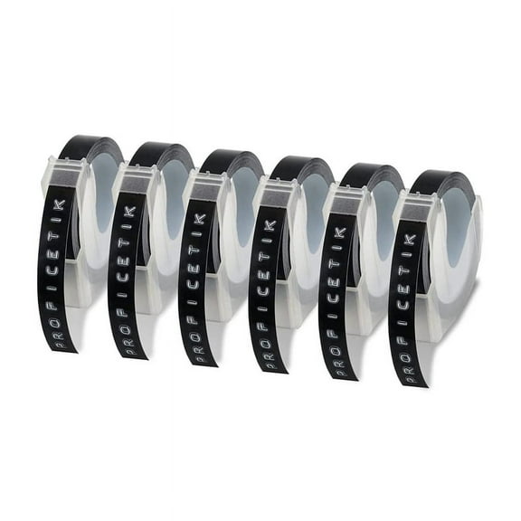 6 Pcs Label Tape Compatible with Embossing for Maker 1880 E-101 9mm x