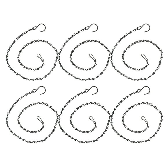 6 Pcs Lantern Chain Plants for outside Decorative Hooks Hanging Chains for Baskets Iron Chain Hanging Chain