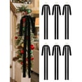 thumbnail image 1 of 6 Pcs Large Black Velvet Ribbon Bows for Christmas Tree, NOGIS 23.6x15.7 Inch Bow Tree Topper Velvet Ornaments for Christmas Tree Decorations Outdoor Garland Wreath Decor (Black), 1 of 7