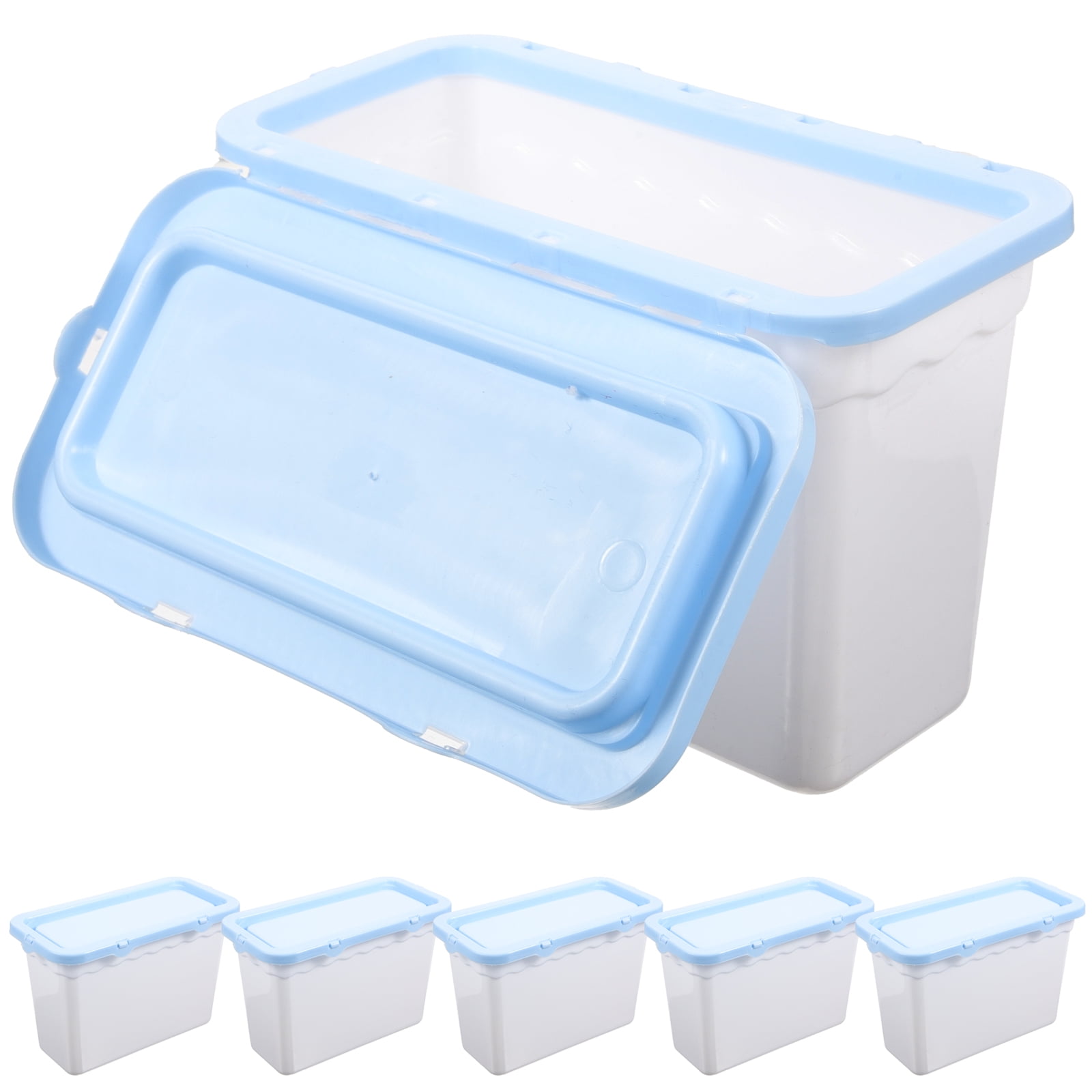 6 Pcs Laundry Pod Box Beads Powder Holder Food Storage Jars Container