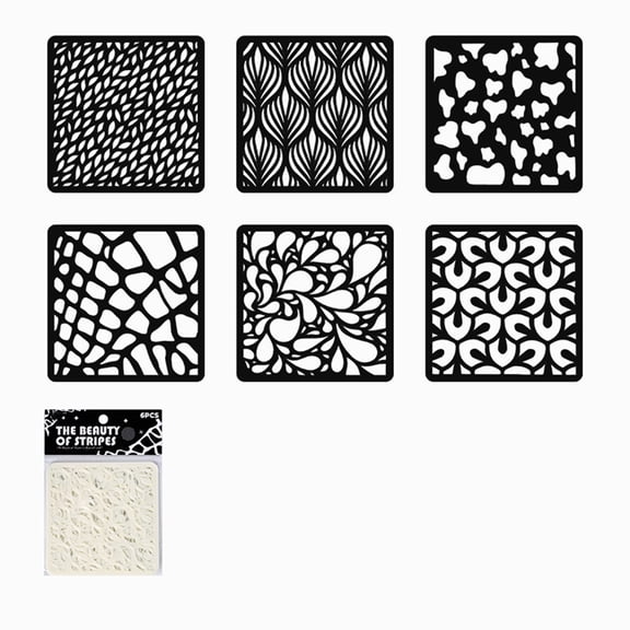 6 Pcs Layering Stencils Art and Decorative Template For Kids Crafting Educational Activities & Home Decoration