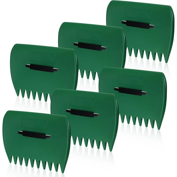 6 Pcs Leaf Scoops Hand Rakes, Large Leaf Scoops and Claws Lightweight Plastic Leaves Grabbers for Picking up Leaves, Clippings, Grass, Collect Garden Rake Scooper