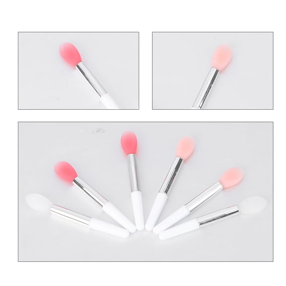 UKCOCO 6Pcs Multifunctional Silicone Lip Brush Applicators for Easy Lip Gloss and Lipstick