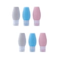 thumbnail image 1 of 6 Pcs Lotion Bottle Refillable Travel Bottles Portable Mini Reusable Cosmetic Rack, 1 of 6