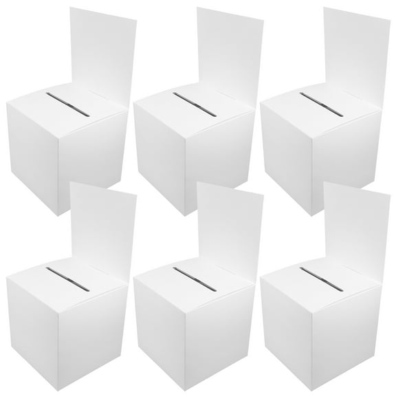 HEMOTON 6pcs Lottery Raffle Donation Box Storage Bin for Business Meetings
