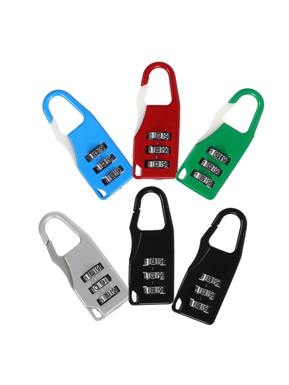 6 Pcs Luggage Backpack Anti-theft Lock Gym Locker Lock Combination Padlock Luggage Padlocks with Codes Luggage Lock