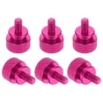 thumbnail image 1 of 6 Pcs M4*0.7 Knurled Thumb Screw Computer Case Threaded Hand Tighten Screws for PC Case, Rose Red, 1 of 7