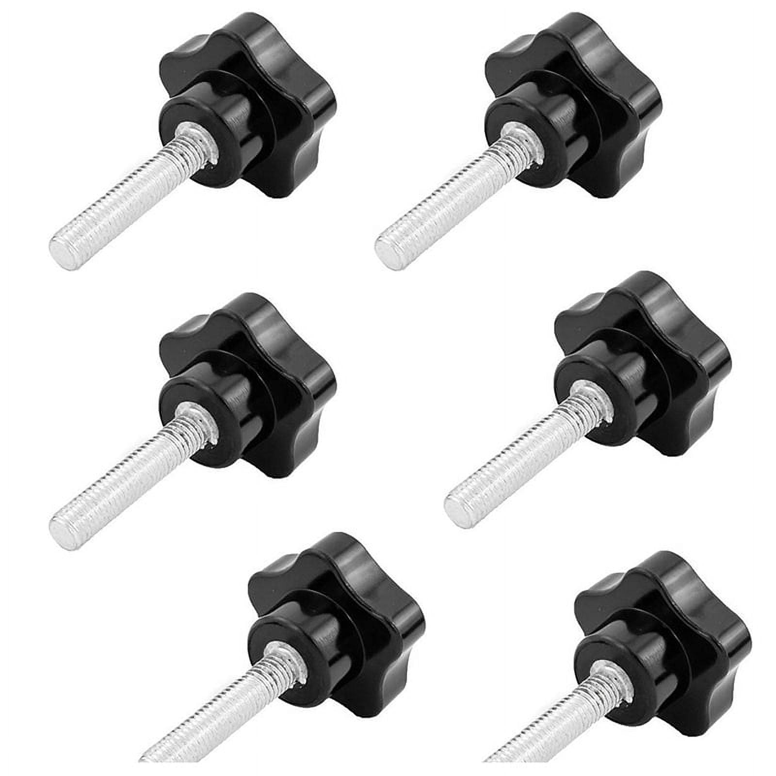 6 Pcs M8 x 40mm Thread Replacement Star Hand Knob Tightening Screw