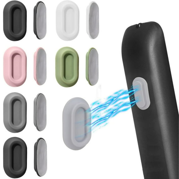 6 Pcs Magnetic Remote Control Holders, Kvago Self-Adhesive Silicone Organizer Storage Wall Holder for Home Office TV, Fan and Air Conditioner Remote Control