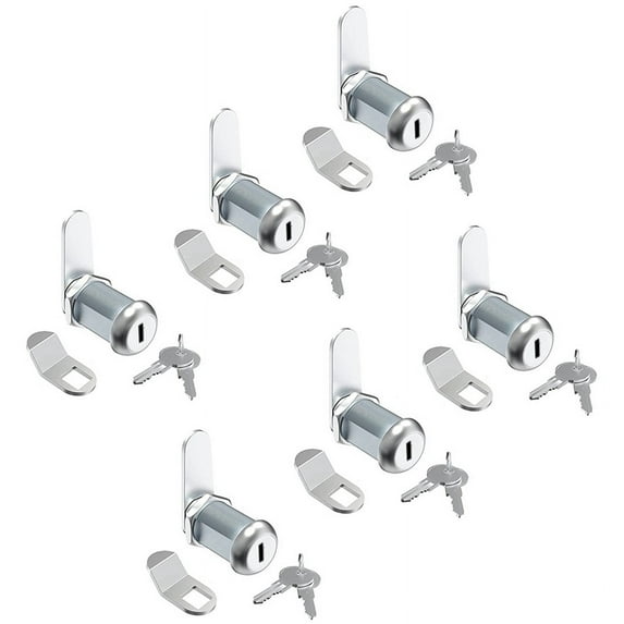 6 Pcs Mailbox Lock, 1-1/8Inch Cabinet Locks and Cam Locks