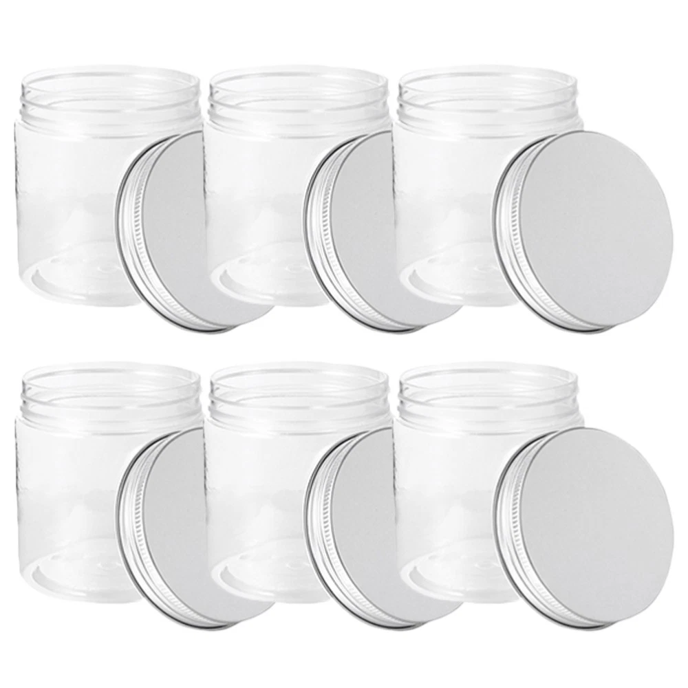 6 Pcs Small Mason Jars With Lids Mini Plastic Bottle Baby Food Storage