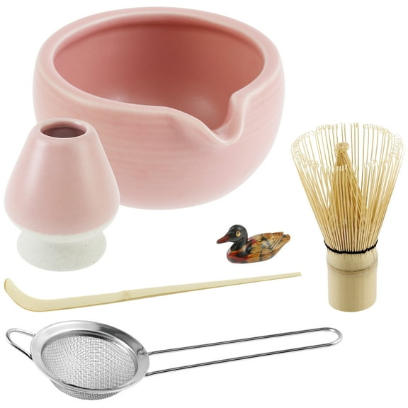 6 Pcs Matcha Set Complete Matcha Whisk Set Elegant Japanese Tea Set Practical Matcha Kit Basic Matcha Tea Set Exquisite Matcha Making Kit for Matcha Lovers