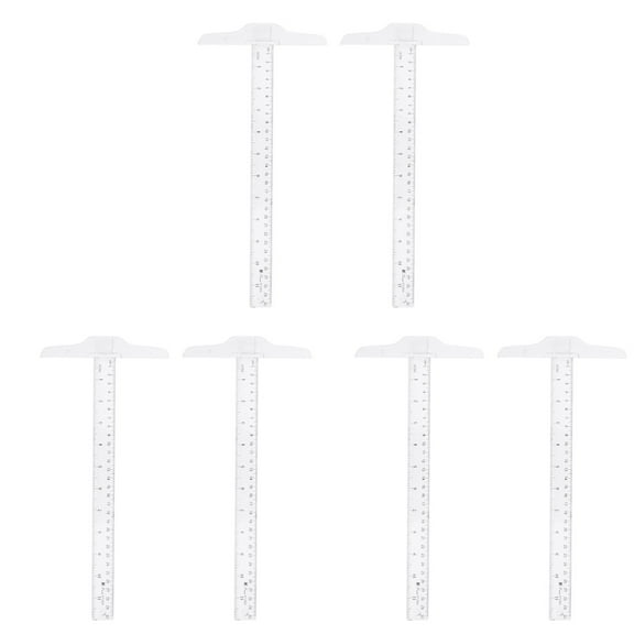 6 Pcs Measurement Tool T-Square Ruler Precision New Material Student