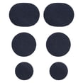 thumbnail image 1 of 6 Pcs Mesh Shoes Hole Repair Patches Quick Self Adhesive Inside Sneaker Holes Patches Anti Abrasive Quick Repair Shoes Patches for Sport, Walking, Hiking, Repair Holes, 3 Sizes, Navy, 1 of 9