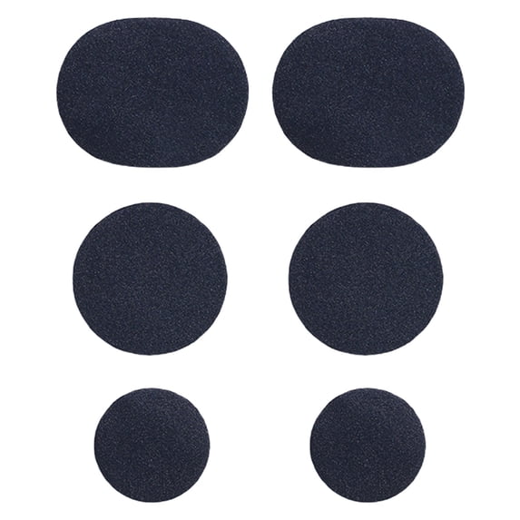 6 Pcs Mesh Shoes Hole Repair Patches Quick Self Adhesive Inside Sneaker Holes Patches Anti Abrasive Quick Repair Shoes Patches for Sport, Walking, Hiking, Repair Holes, 3 Sizes, Navy