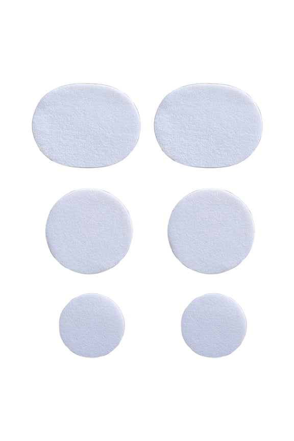 6 Pcs Mesh Shoes Hole Repair Sticker Self-Adhesive Athletic Shoe Repair Patches, Mesh Fabric Patch Kit Quick Repair Shoes Tool Repair Stickers 3 Size for Sneaker Face & Lining Repair, White