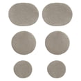 thumbnail image 1 of 6 Pcs Mesh Shoes Hole Repair Sticker Self-Adhesive Athletic Shoe Repair Patches, Mesh Fabric Patch Kit Quick Repair Shoes Tool Repair Stickers 3 Size for Sneaker Face & Lining Repair, Gray A, 1 of 7