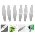 thumbnail image 1 of 6 Pcs Metal Lawn Mower Blades Head Replacement Saw Blades Lawn Mower Fittings Accessories, Universal Craftsman String Trimmer Attachments Fit with Garden Mowers, Weed Eaters & Trimmers, 1 of 6