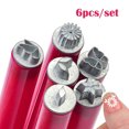 thumbnail image 1 of 6 Pcs Metal Nail Stamping Dotting Pen Set, Multi Pattern Alloy Stamp Head Manicure Print Tool Reusable DIY Nail Art Stamp Pens for Home Salon Flower Leaf Pattern Nail Decoration Supplies, 1 of 7