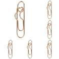 thumbnail image 1 of 6 Pcs Metal Pen Holder Clips For Notebook,2.75 Inch Metal Heart Shape Pen Clips,Pen Holder Clips For Notebook Papers Journal Book,Multi Function Paper Clip Pen Holder,Paperclip Pen Holder,Rose Gold, 1 of 7