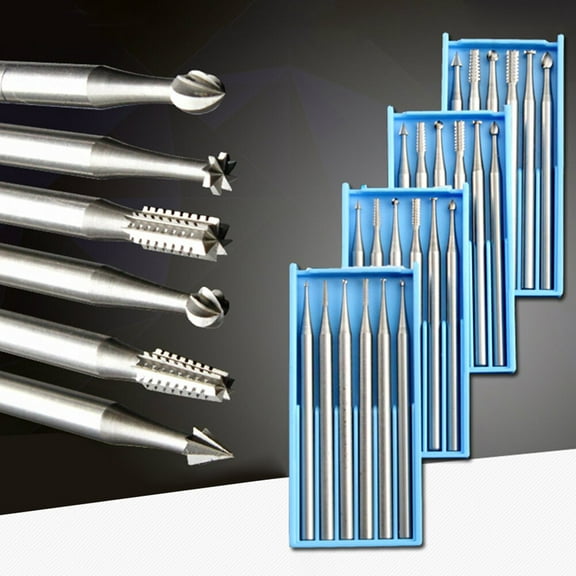 6 Pcs Micro Engraver Bit 3/32" Shank Scriber Etcher Tungsten Carving Engraving Bit Hand Tools Milling Tools