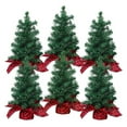 thumbnail image 1 of 6 Pcs Mini Artificial Christmas Tree Unlit Fake Christmas Decorative Xmas Fake Pine Tree Decor with Base for Table Decorations (19.69 Inch), 1 of 7