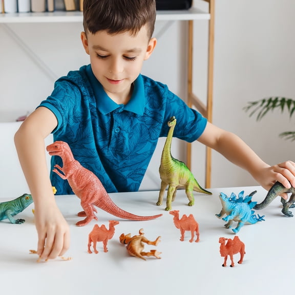 6-Piece Mini Camel Figurine Set, Realistic Animal Model Toys for Kids, Decorative Camel Ornaments for Playtime and Home Display