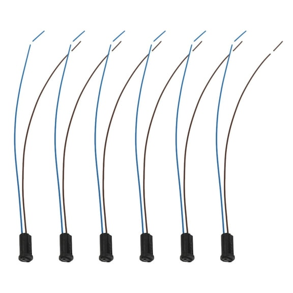 Homoyoyo G4 Lamp Base PVC Plastic Holder for Low Voltage LED Lighting 6Pcs