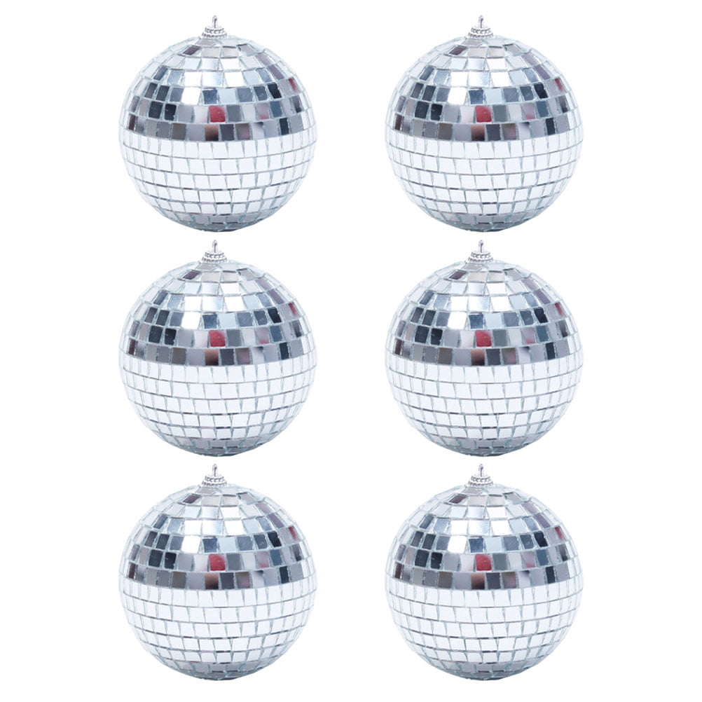 6 Pcs Mirror Ball Wedding Decor Glass Reflective Sphere Performance