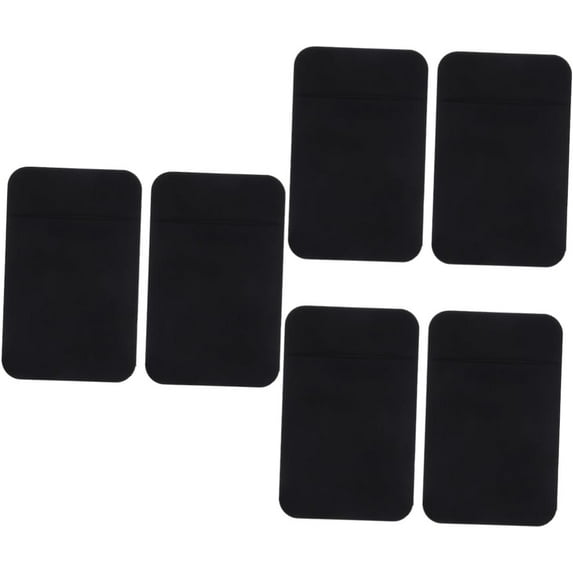 6 Pcs Mobile Phone Back Sticker Credit Card Wallet Smartphone Credit Card Sticker Cell Back Sleeve Phone Back Holder Sticky Id Holder Credit Cell Phone Wallet Phone Wallet Holder