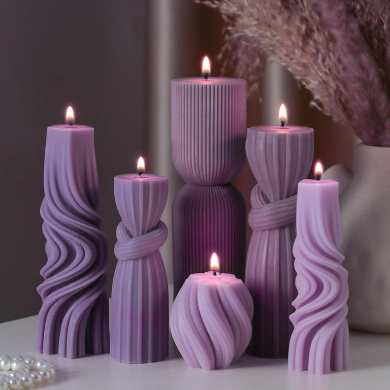 Ribbed Twirl Candle Ribbed Twirl Candle