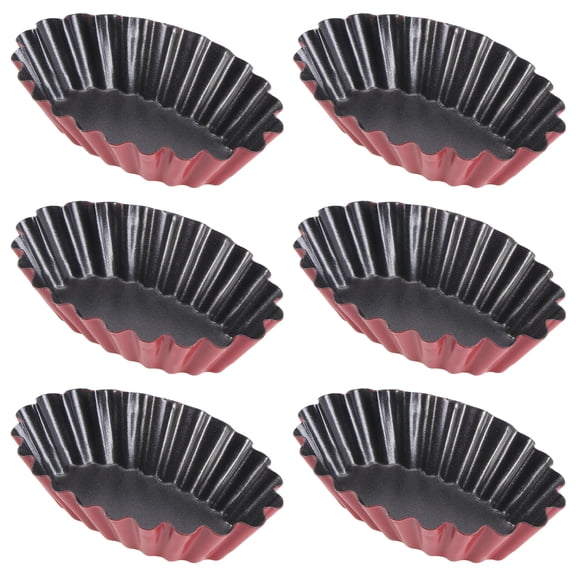 6 Pcs Mold for Egg Tart Making Egg Tart Baking Tool Biscuit Egg Cake Non-stick Mold Egg Tart Mold Reusable